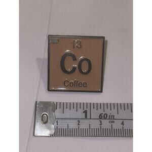 Coffee CO Pin Brooch